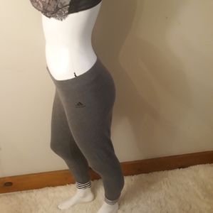 Adidas joggers women leggings gray M athletic